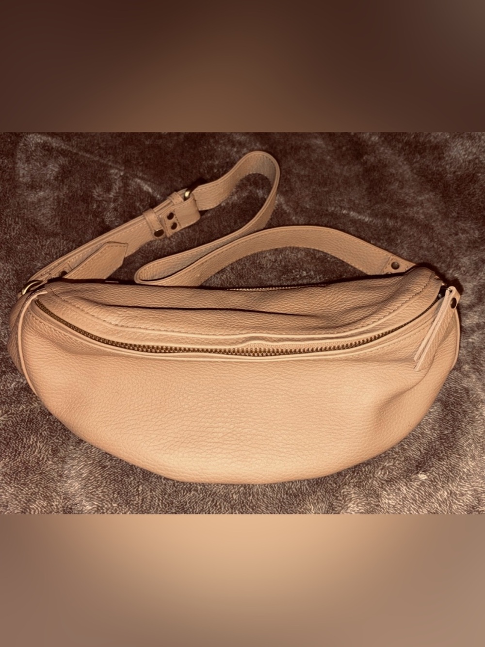 NWOT Mandrn - Atlas in Sand, the Leather Belt Bag